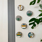 Modern Geometric Fridge Magnet - Set of 6