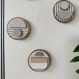 Modern Geometric Fridge Magnet - Set of 6