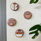 Modern Geometric Fridge Magnets - Set of 6