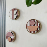 Modern Geometric Fridge Magnets - Set of 6