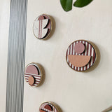 Modern Geometric Fridge Magnets - Set of 6
