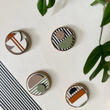 Modern Geometric Fridge Magnet - Set of 6