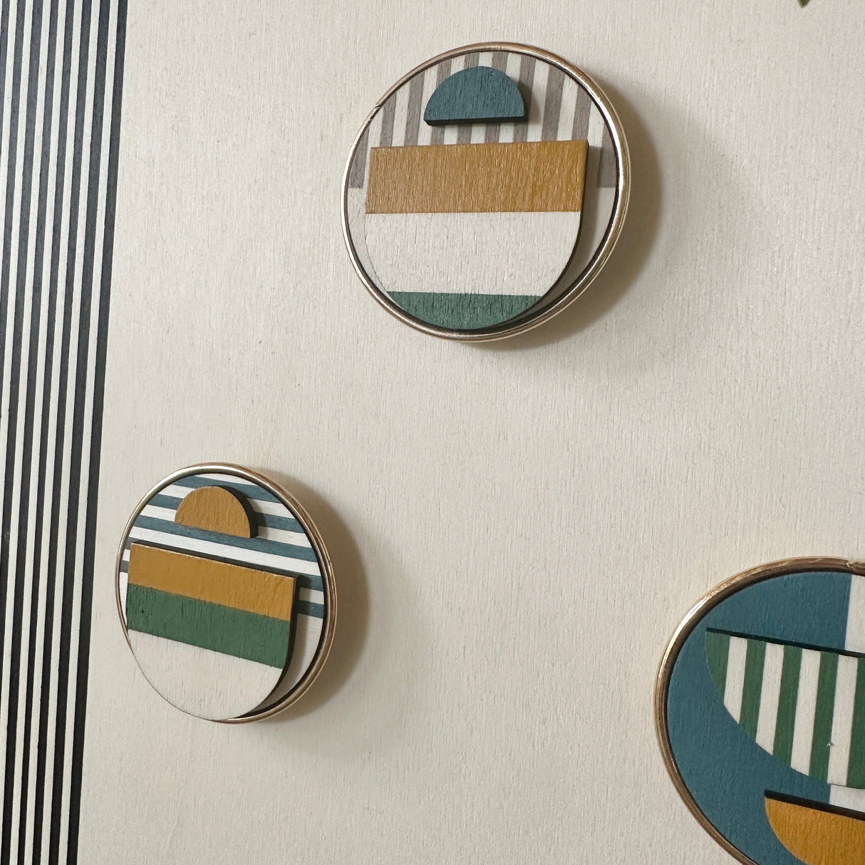 Modern Geometric Fridge Magnet - Set of 6