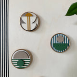 Modern Geometric Fridge Magnet - Set of 6