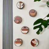 Modern Geometric Fridge Magnets - Set of 6