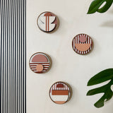Modern Geometric Fridge Magnets - Set of 6