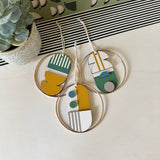 Small Geometric Wall Hanging | Mini Wooden Decoration