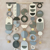 Black & Grey Wall Hanging Art | Large Monochrome Wall Décor