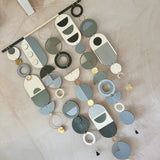 Black & Grey Wall Hanging Art | Large Monochrome Wall Décor