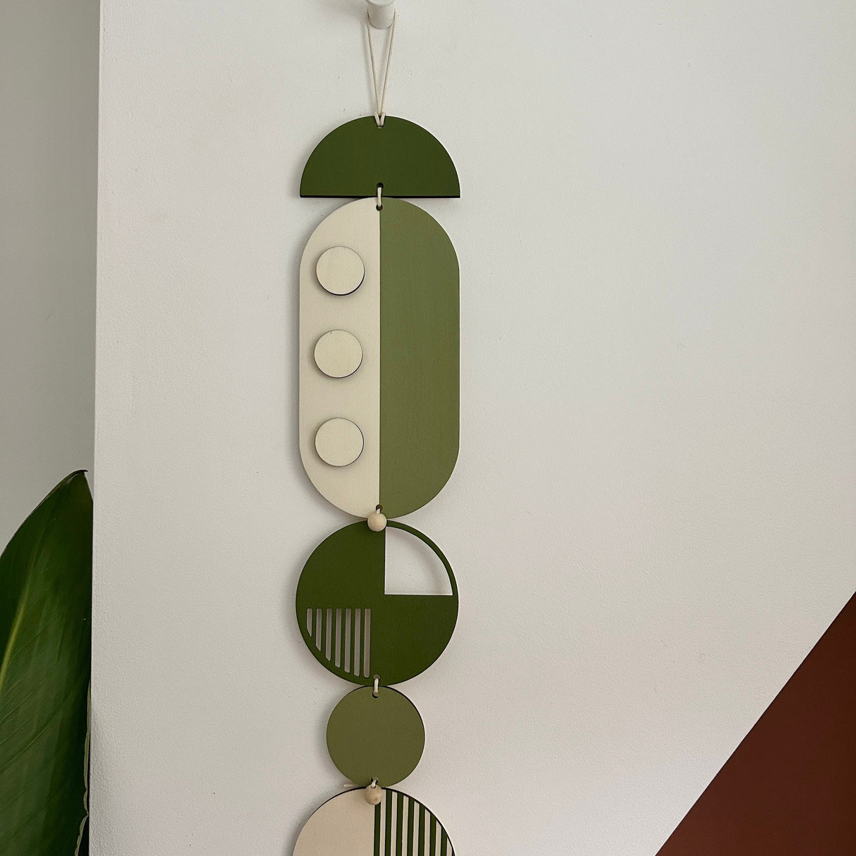 Green Geometric Modern Wall Art