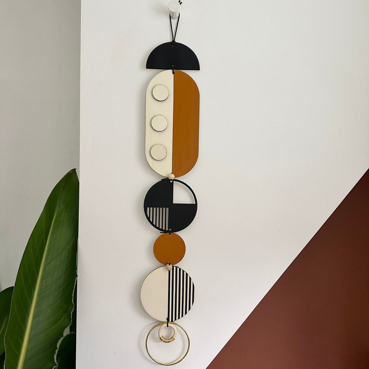 Modern Retro Wall Art - 68cm in length 10cm wide