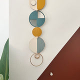 Mustard Geometric Wood Wall Art