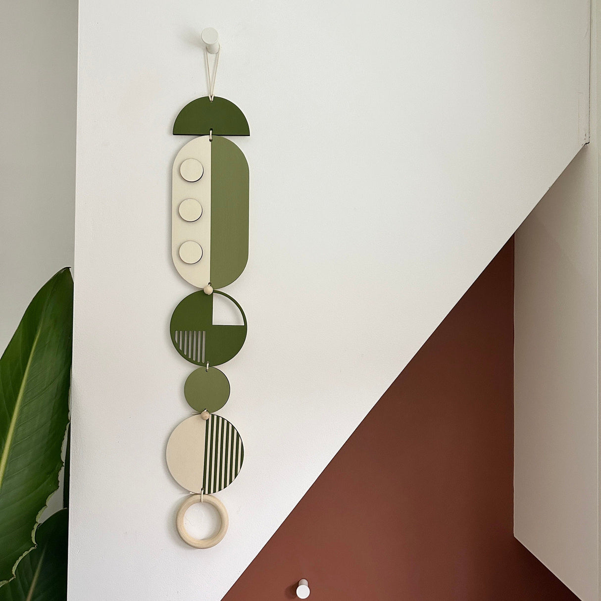 Green Geometric Modern Wall Art