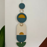 Modern Geometric Wood Wall Art | Slim Centrepiece Decor