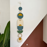 Modern Geometric Wood Wall Art | Slim Centrepiece Decor