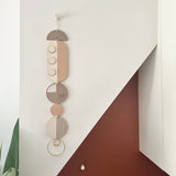 Neutral Modern Geometric Wall Art | Pink Minimal Home Decor