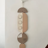 Neutral Modern Geometric Wall Art | Pink Minimal Home Decor
