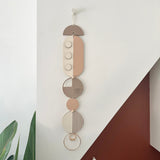 Neutral Modern Geometric Wall Art | Pink Minimal Home Decor