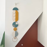 Mustard Geometric Wood Wall Art