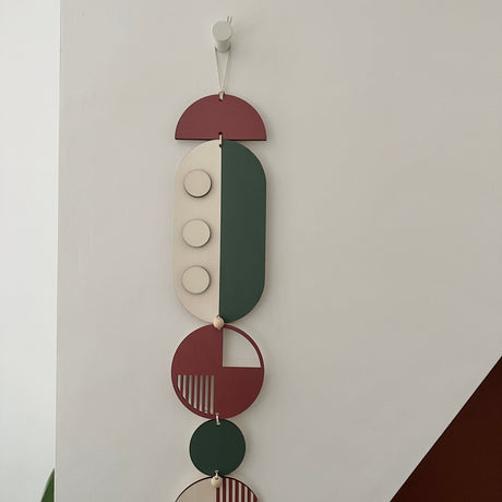 Modern Retro Geometric Wall Art | Wood Centrepiece Decor