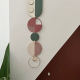 Modern Retro Geometric Wall Art | Wood Centrepiece Decor