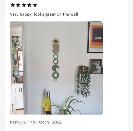 Green Modern Wall Art – Mid Century Wood Wall Hanging Decor