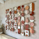 Rich Modern Wood Wall Art | Large Centrepiece Wall Hanging Decor