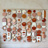 Rich Modern Wood Wall Art | Large Centrepiece Wall Hanging Decor