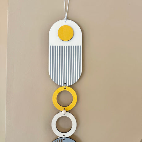 Yellow & Grey Wall Hanging