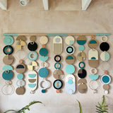 Beachy Modern Geometric Wood Wall Art