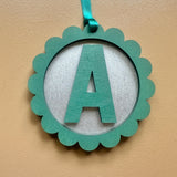 Personalised Scalloped Christmas Ornament – Decoration Gift
