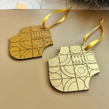 Gold Christmas Ornament Set - Tree Decorations & Festive Décor