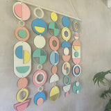 Living Room Wall Decor/Sculpture - Colourful Geometric Decor
