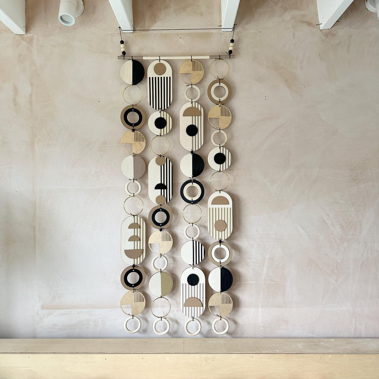Long Geometric Wall Art – Modern Hanging Art Statement