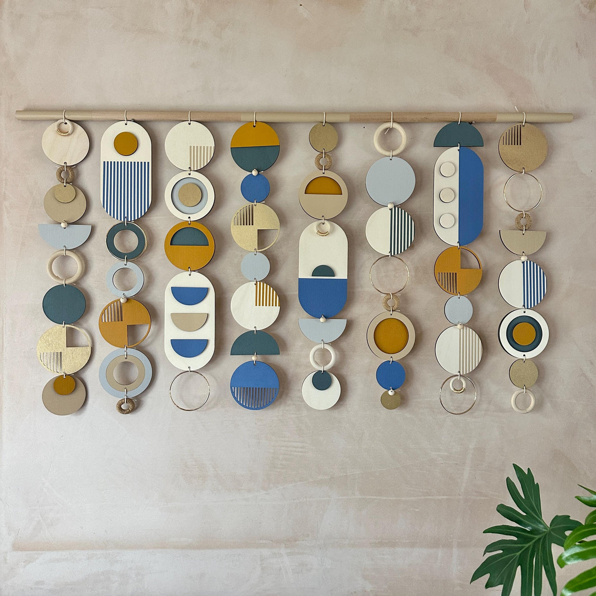 Large Abstract Wood Wall Art – Wooden Hanging Décor