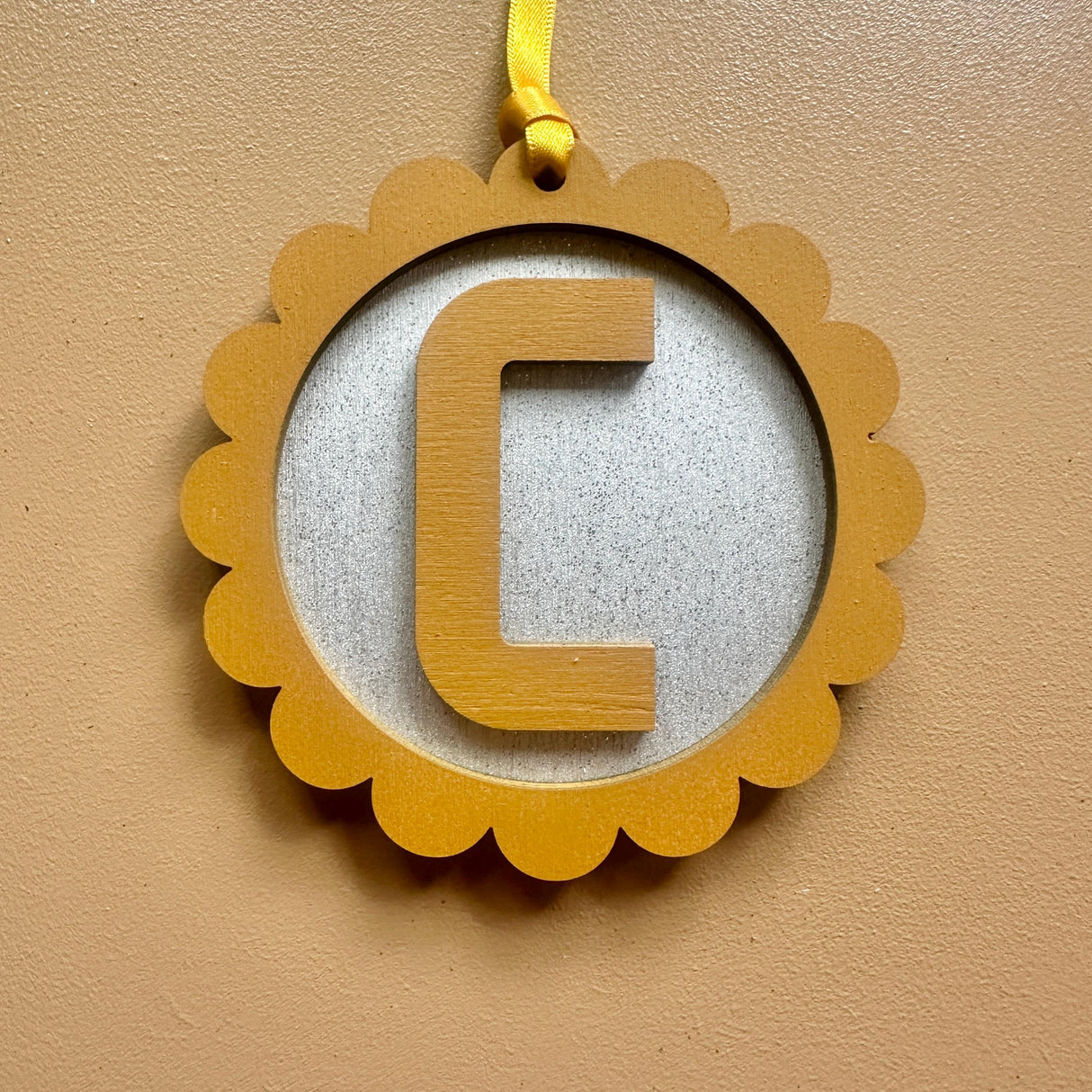 Personalised Scalloped Christmas Ornament – Decoration Gift