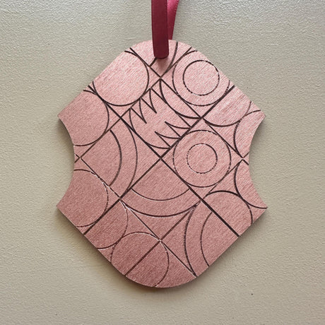 Copper Christmas Decoration Ornament Set - 19cm (7.4”) long x 8.5cm 3.3" wide