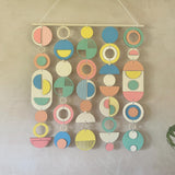 Living Room Wall Decor/Sculpture - Colourful Geometric Decor