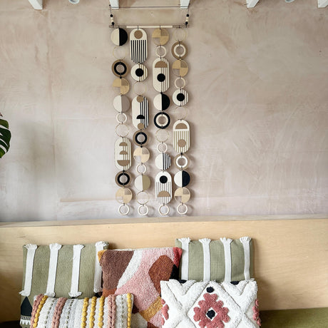 Long Geometric Wall Art – Modern Hanging Art Statement