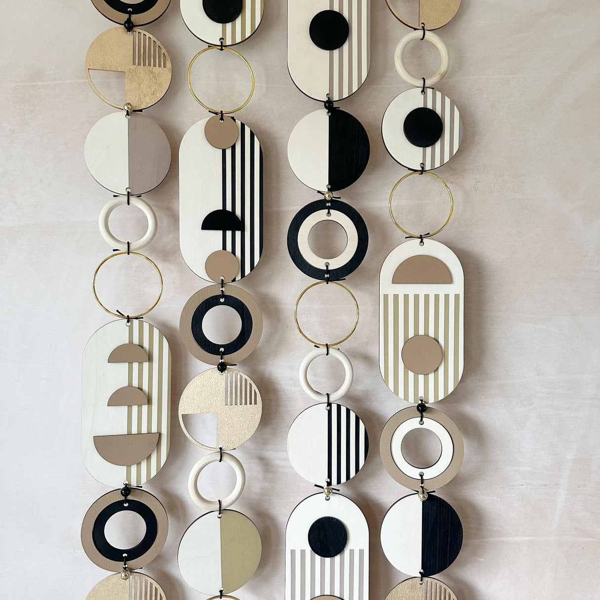 Long Geometric Wall Art – Modern Hanging Art Statement