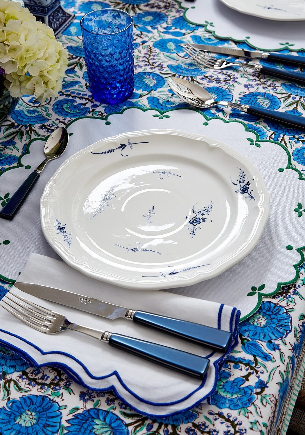 Casa by Josephine Jenno Blue White Napkins - Set of 4