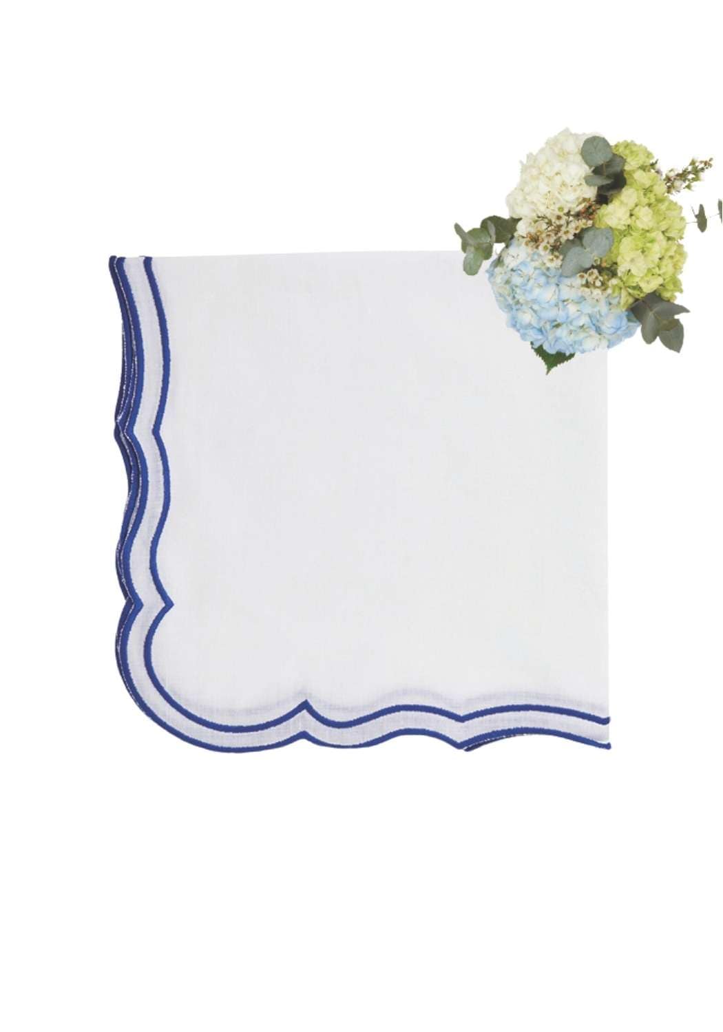 Casa by Josephine Jenno Blue White Napkins - Set of 4