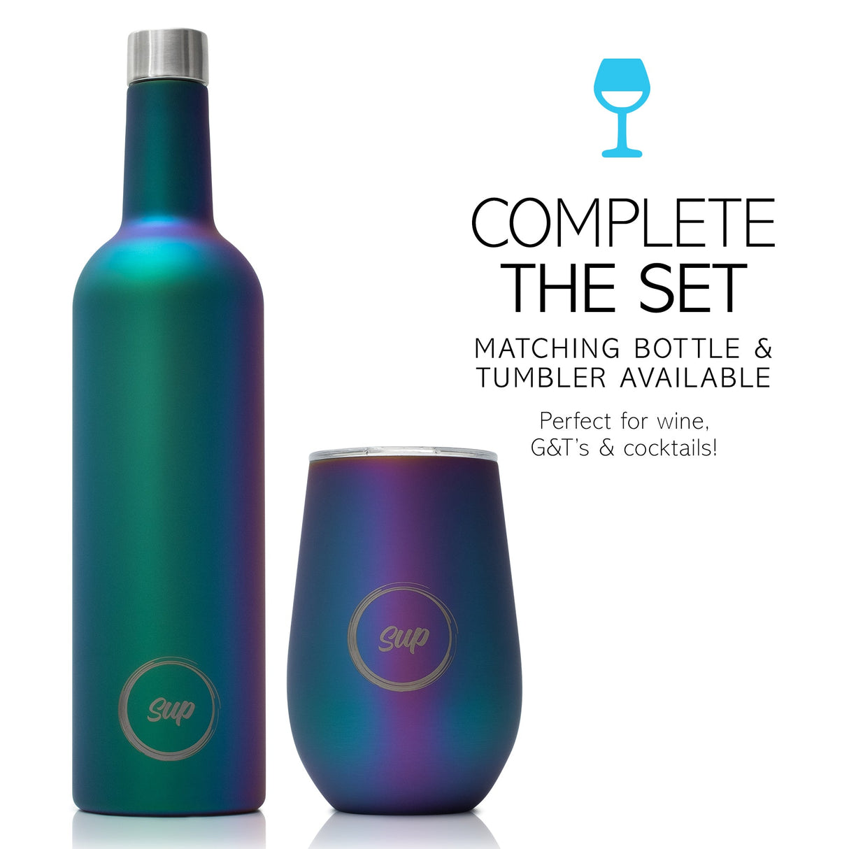 Sup drinkware Insulated Wine Bottle Galaxy