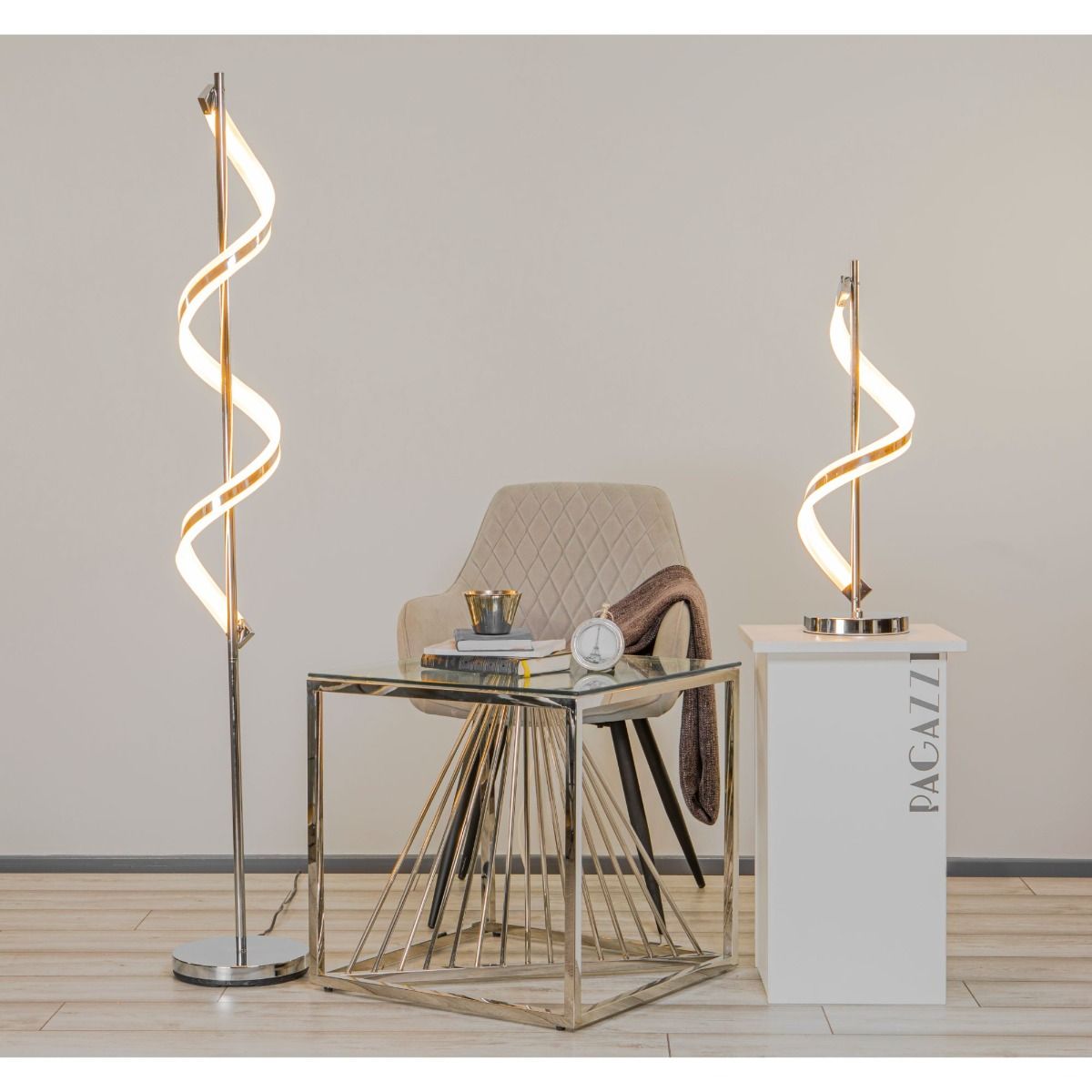 Pagazzi Indie Polished Chrome LED Floor Lamp