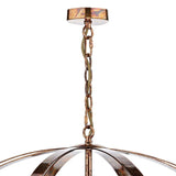 Pagazzi Inga 6 Light Petrol Copper Pendant Ceiling Light