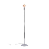 Pagazzi Innes Polished Chrome Grey Floor Lamp