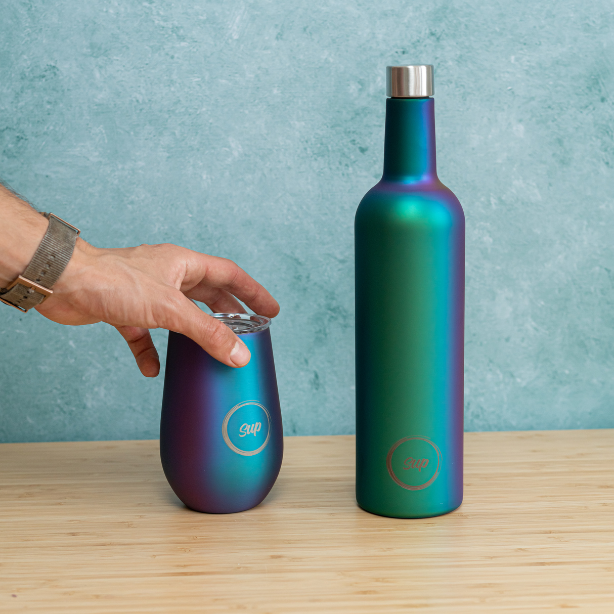 Sup drinkware Insulated Wine Bottle Galaxy