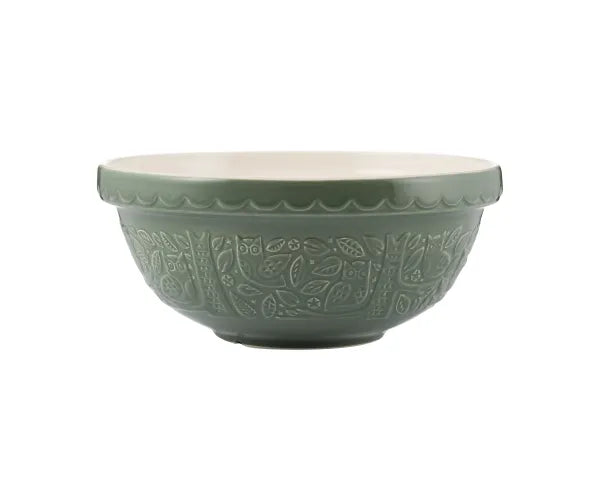 Mason Cash In The Forest Owl Green Mixing Bowl S18, 26cm