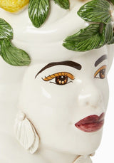Casa by Josephine Jenno Italian Woman Lemons Vase Moro Head