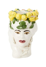 Casa by Josephine Jenno Italian Woman Lemons Vase Moro Head